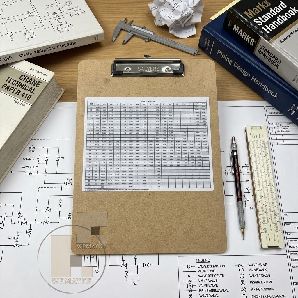 Clipboard Pipe Schedule Chart Decal